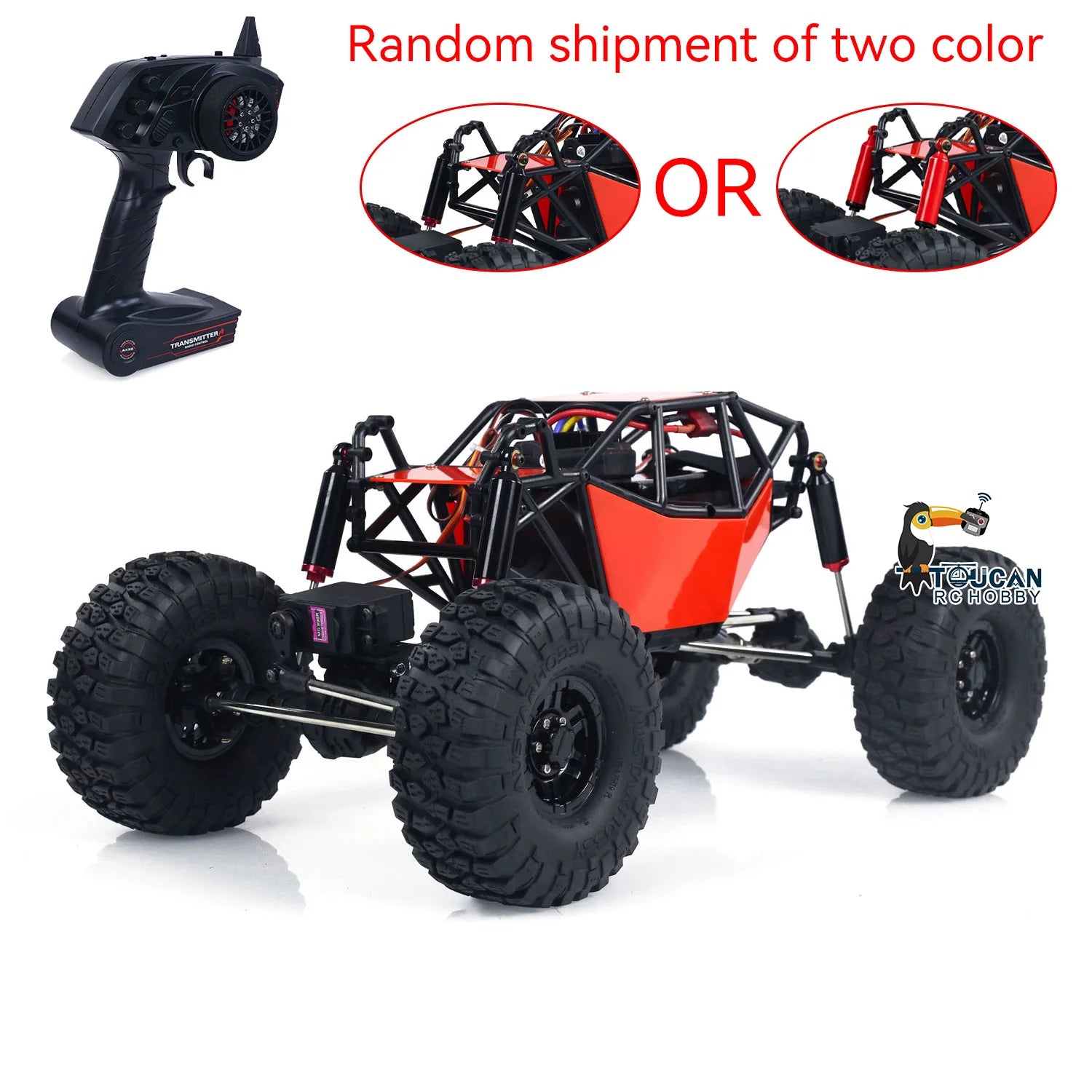 1/10 Scale RTR RC Off Road Cars 4x4 Radio Control Car Ready to Run RC Rock Crawler Electric Painted Finished Truck for Gift Toys