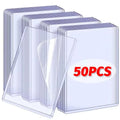 Rigid Card Protector Sleeves - 50-Pack Toploaders