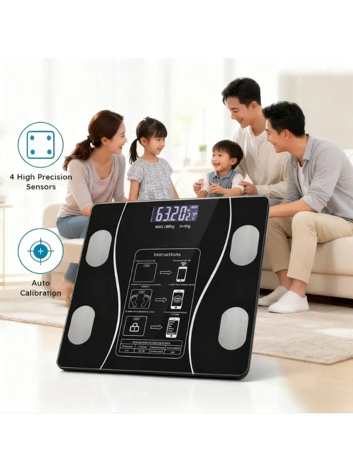 USB Rechargeable Digital Body Fat Bathroom Scale