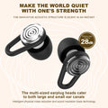 Reusable silicone earplugs for shooting and hunting