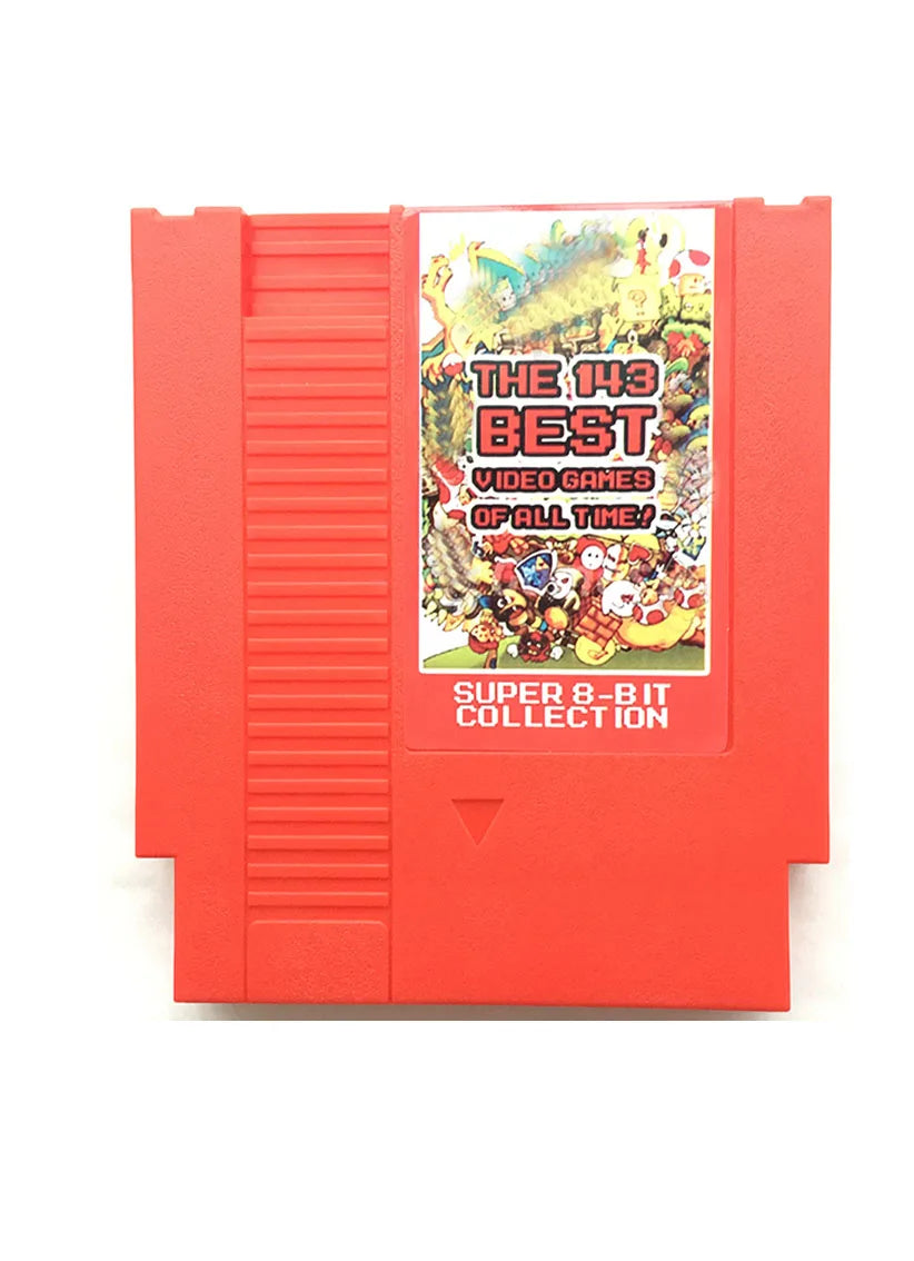 8bit Game Card for Video Game Console with 143 in 1 Free Games 72 Pin Game Cartridge Support PAL and NTSC Machine
