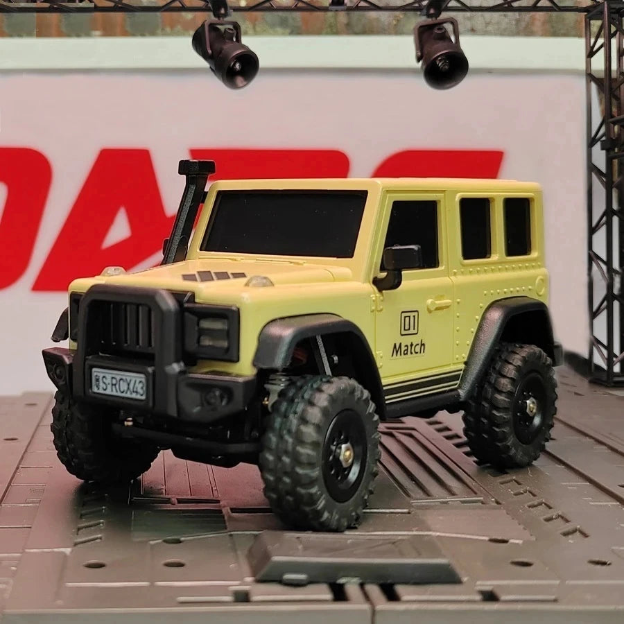 LDARC X43 RTR/BNR 1/43 Crawler Turbo RC Car 4WD Remote Control Mini Climbing Indoor Racing Vehicle Toy off Roader for Kids Adult