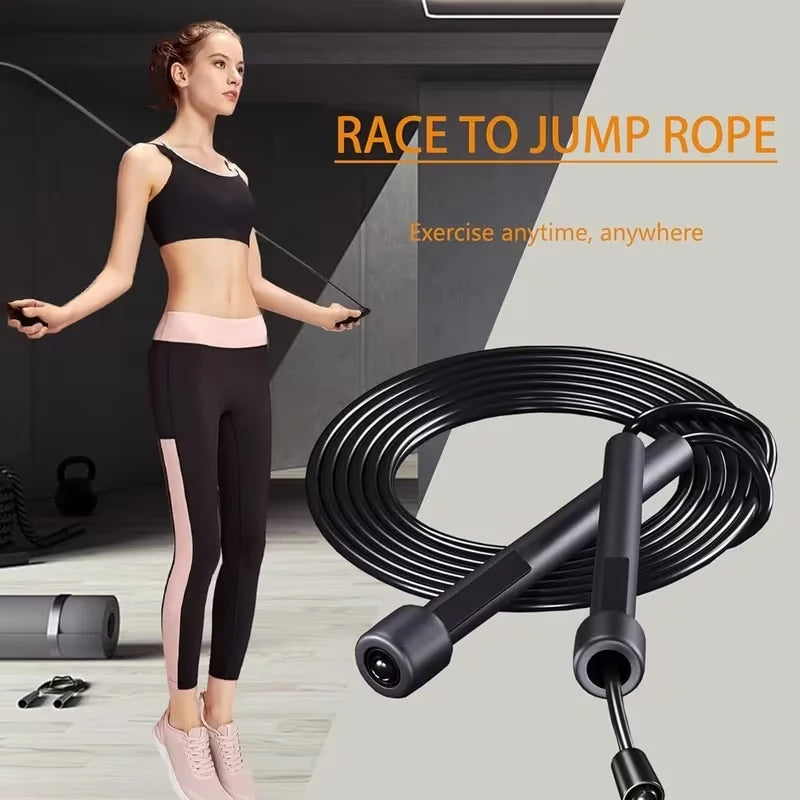 Professional Jump Rope for Kids Adult Fitness Crossfit Rapid Speed Skipping Rope Adjustable PVC Speed Rope Gym Fitness Equipment