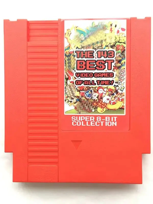 8bit Game Card for Video Game Console with 143 in 1 Free Games 72 Pin Game Cartridge Support PAL and NTSC Machine