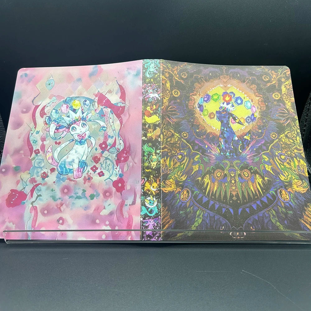 Anime PTCG Trading Card Album 240PCS Card Collection Book Portable Card Storage Folder Holder for TCG Game Cards Holiday Gifts