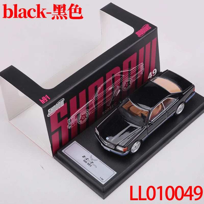 Diecast DCT 1:64 Scale 500 SEC Alloy Car Model Static Decoration Collectibles Gift Toys