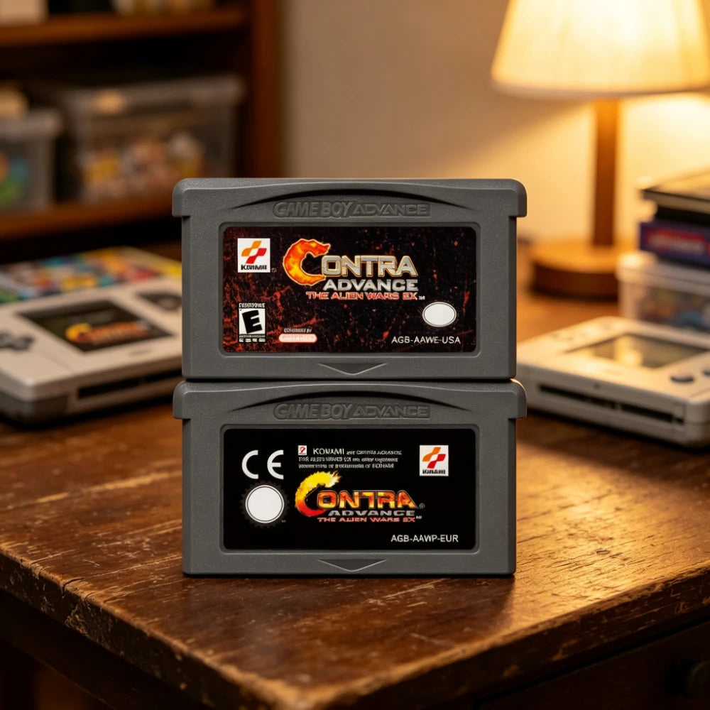 USA/EUR Version GBA Game Cartridge Classic Retro Run and Gun Shooting Game for Game Boy Advance Game Collection Gift
