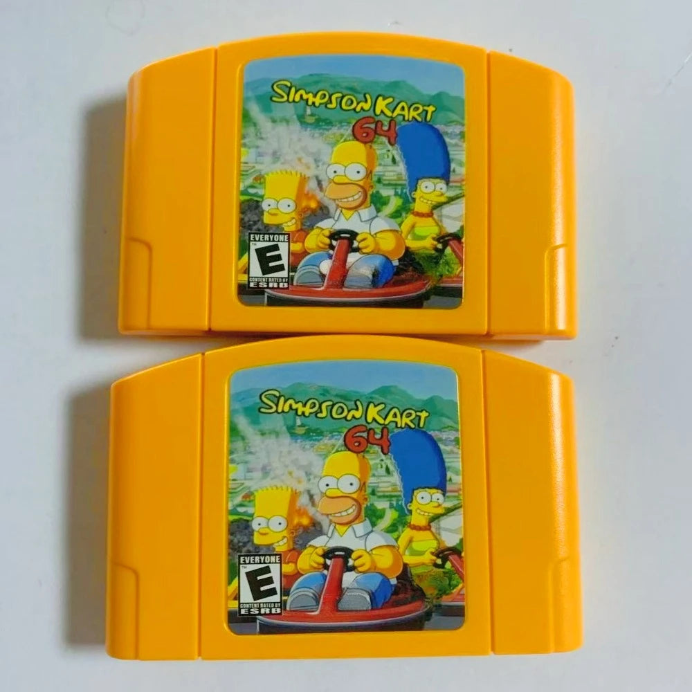 N64 game cartridge, compatible with 64-bit NTSC American consoles,Go- Kart 64, English game cartridge