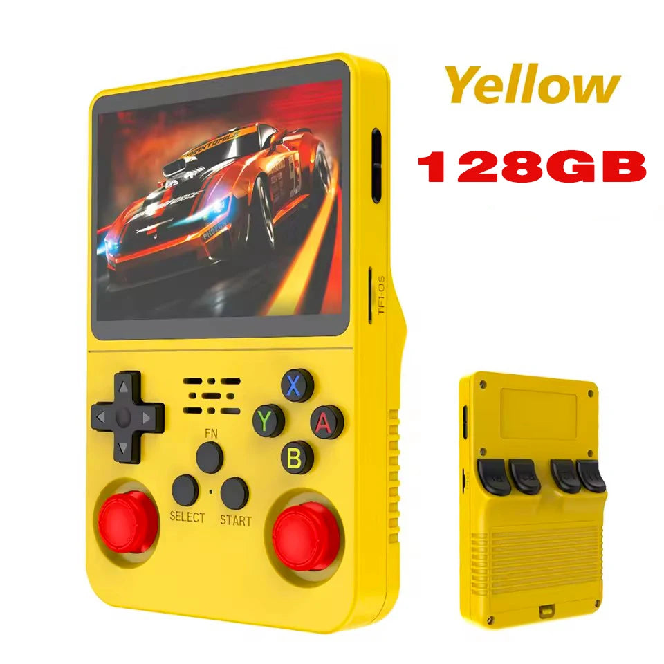 R36S New Retro Game Console 3.5-Inch Linux Open-Source System Portable Handheld Game Console with 128GB Large Memory