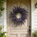 60cm Artificial Lavender Wreath for Spring and Multi-Season Door Decor