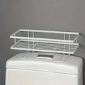 Non-perforated over-the-toilet storage rack