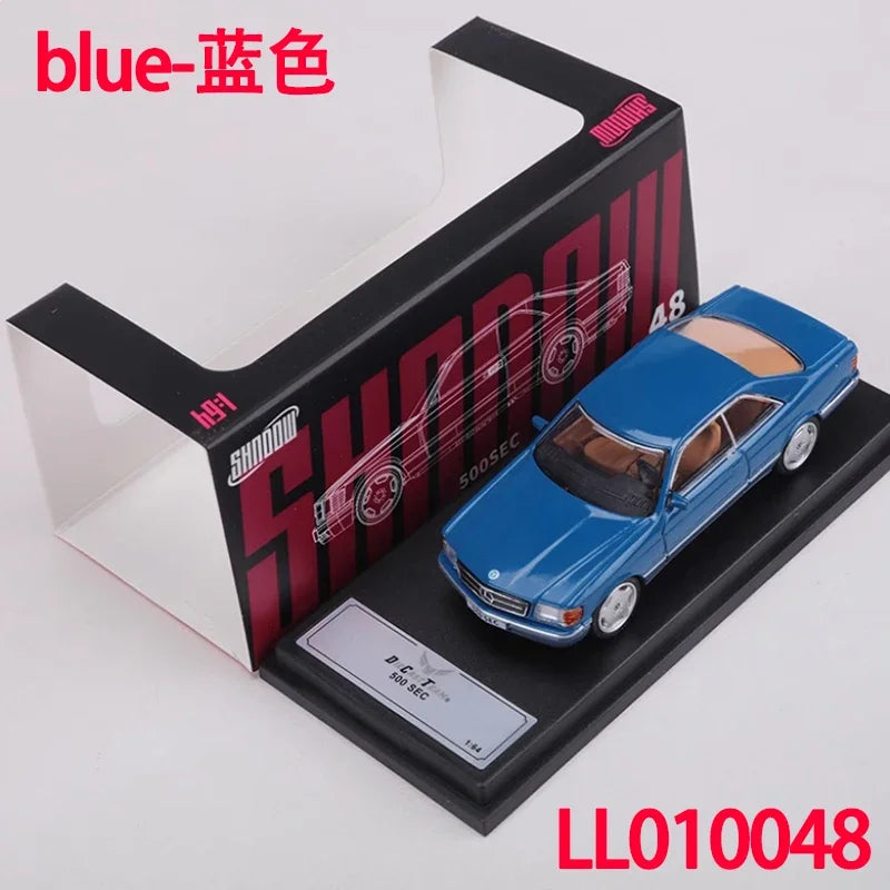Diecast DCT 1:64 Scale 500 SEC Alloy Car Model Static Decoration Collectibles Gift Toys