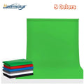 Green chroma key backdrop cloth hanging