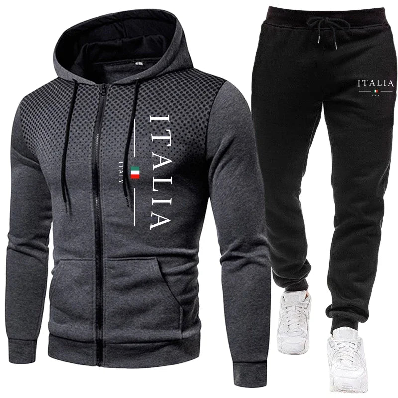Urban Zip-Up Fleece Tracksuit front