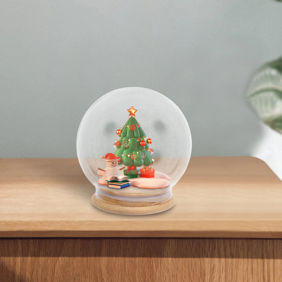 Cloche dôme en verre transparent pour fleur éternelle, étui de présentation DIY, boule à neige, base de dôme en cristal, décor de table, vitrine boule à neige en verre