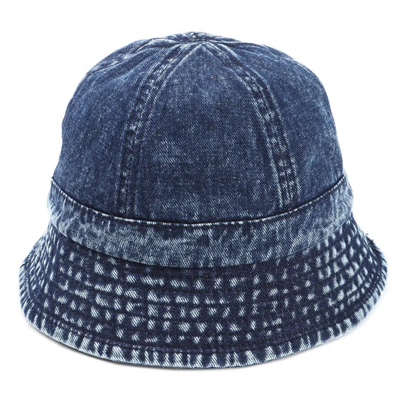 Washed Denim Bucket Hat Women Fisherman's Hat Bucket Hat Unisex Bob Caps Hip Hop Gorros Men Panama Windproof Bucket Hat Outdoor
