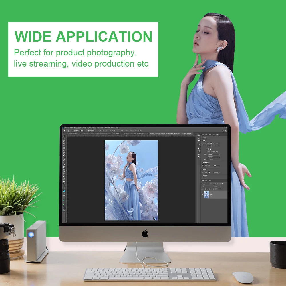 Chroma key backdrop cloth color options