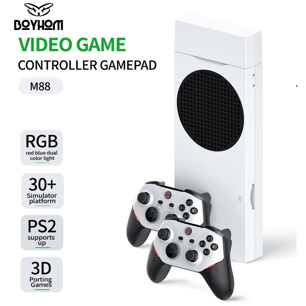 BOYHOM M88 Retro Video Game Console Composed of 2 x Cortex A75+6x Cortex A55 20000+ Games Plug and Play