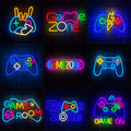 Game Zone LED Neon Sign color options