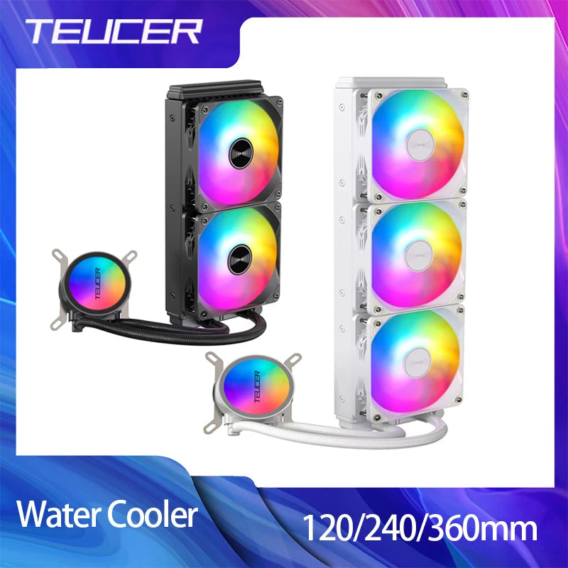 TEUCER RGB AIO CPU Liquid Cooler 120mm