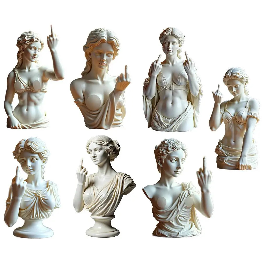Statue de la déesse de Vienne, drôle, en résine 3D, ornements artisanaux, design unique, symbole culturel, décoration de bureau et de maison 2025