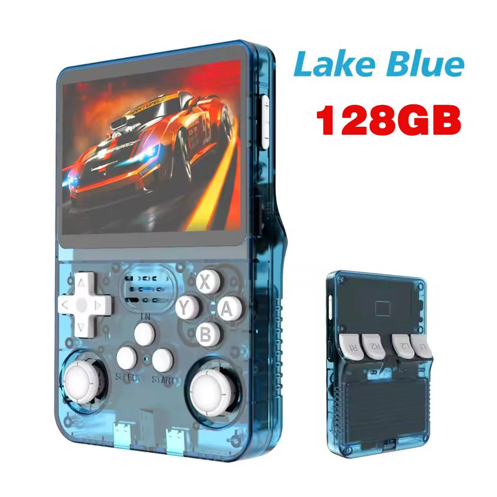 R36S New Retro Game Console 3.5-Inch Linux Open-Source System Portable Handheld Game Console with 128GB Large Memory