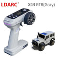 LDARC X43 RTR/BNR 1/43 Crawler Turbo RC Car 4WD Remote Control Mini Climbing Indoor Racing Vehicle Toy off Roader for Kids Adult