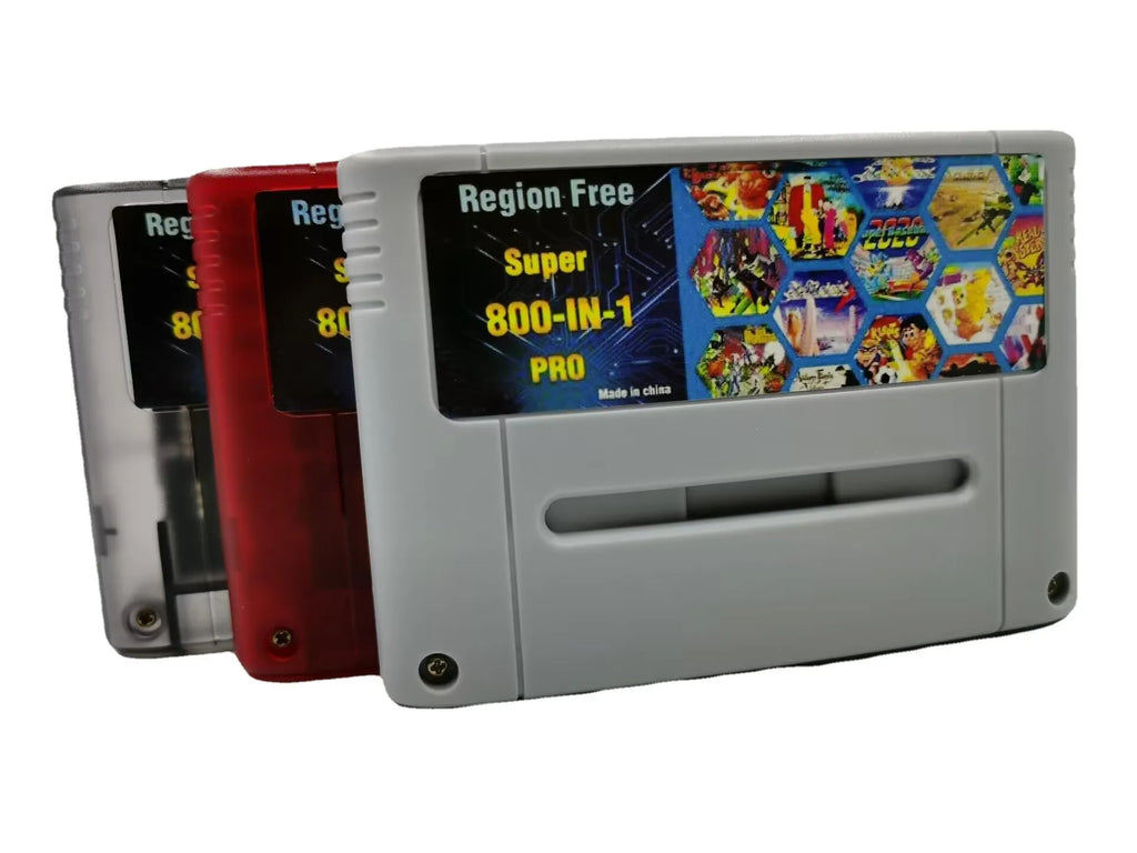 Super DIY Retro 800 in 1 Pro Video Game Cartridge For 16 Bit Game Console Card China Version