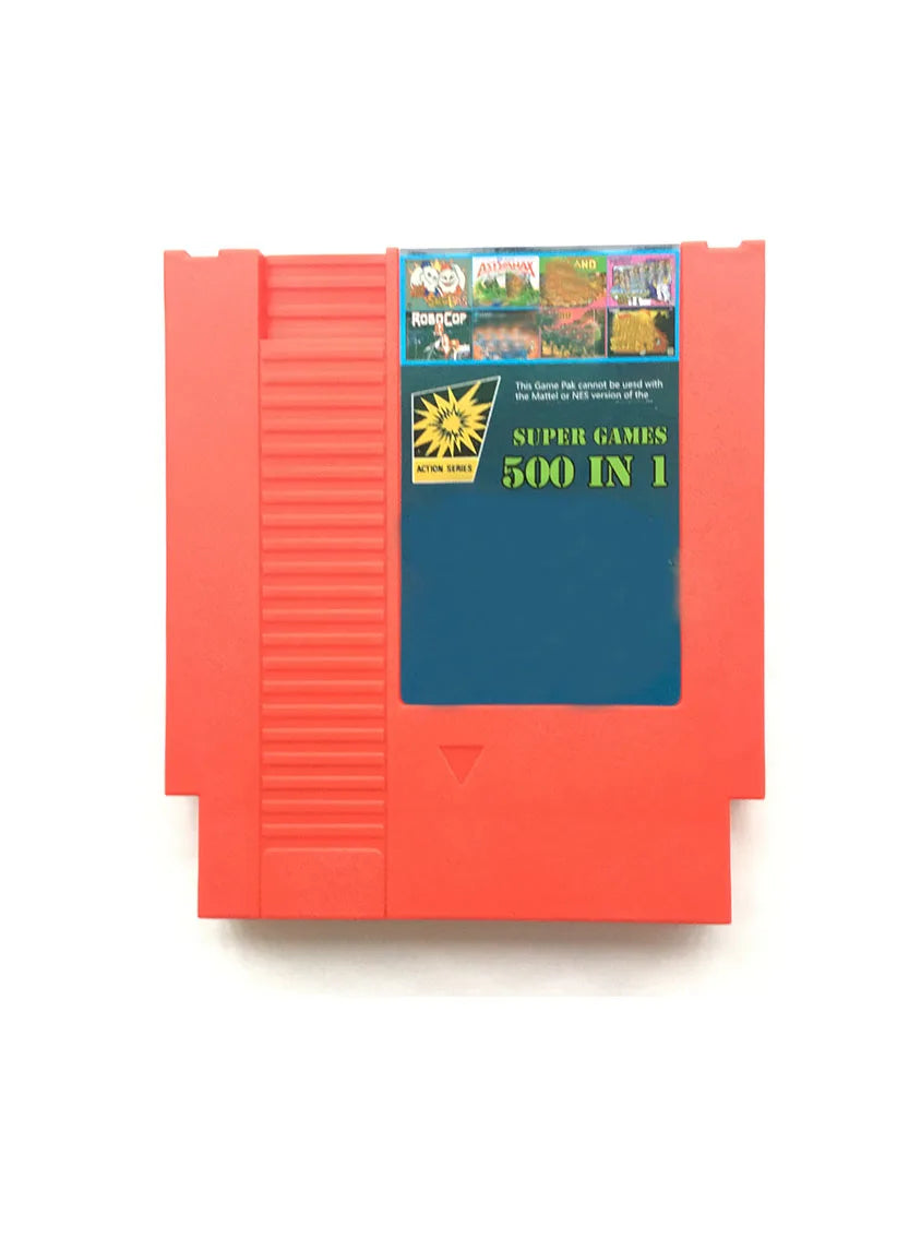 500 in 1 Game Cartridge Retro Console For Console 72 Pins Video Game Card Er Man Contra Adventure