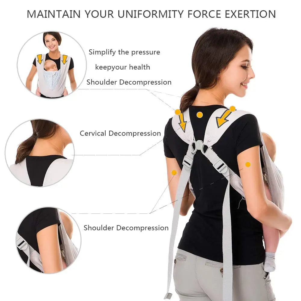 Natural Cotton Ergonomic Carrier Backpack