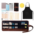 Clay Sculpting Tools Kit – 37-Piece Set with Roll-Up Case