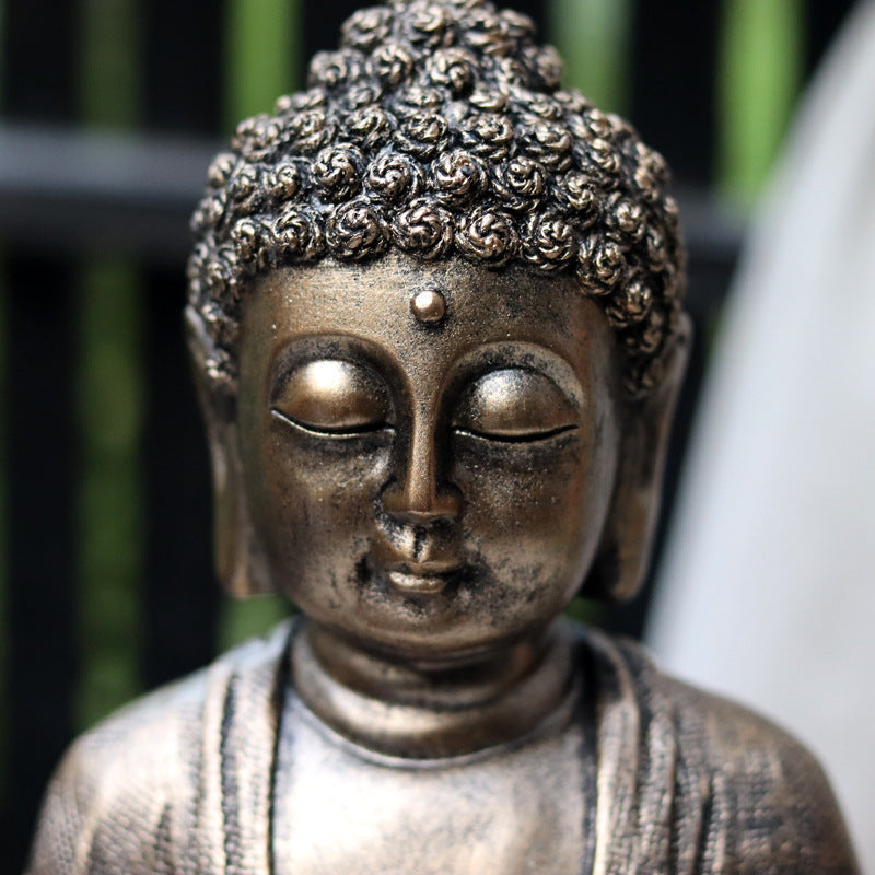 Zen Buddha Meditation Statue detail