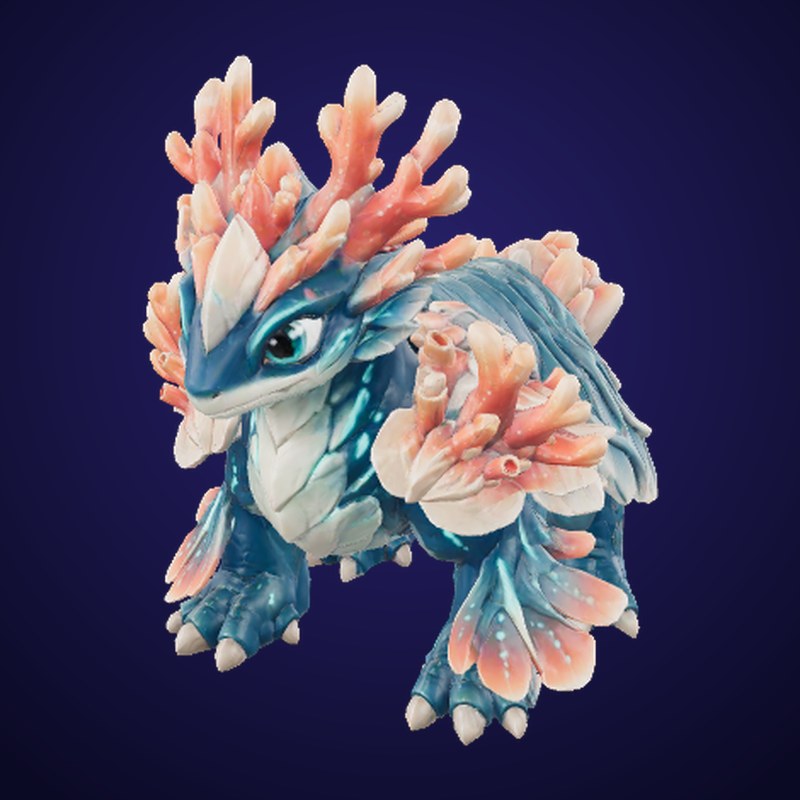 Coral Wyrmling - 3D Model