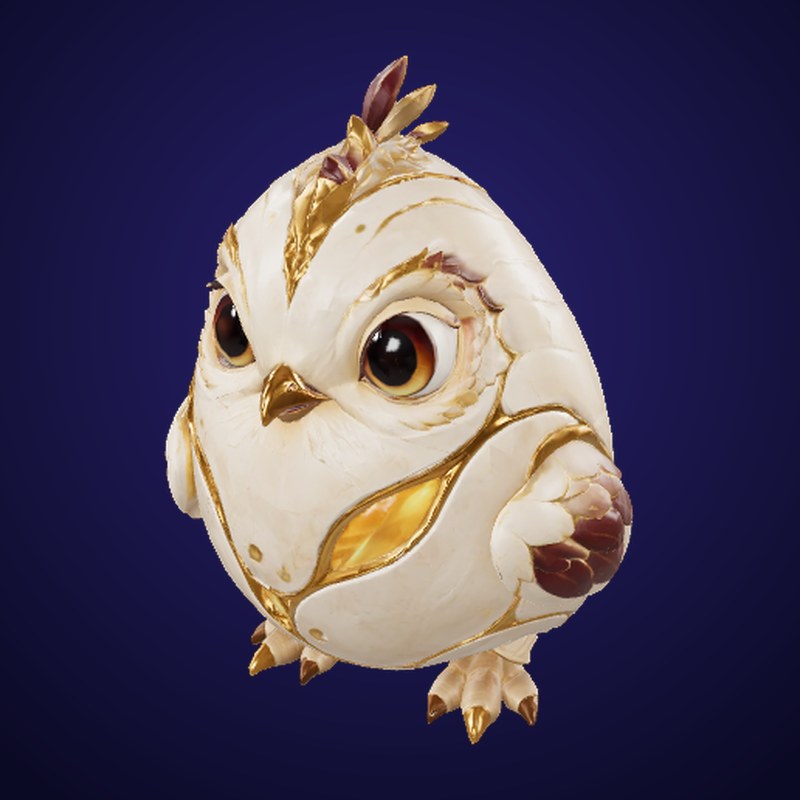 Gilded Owlet - 3D Model