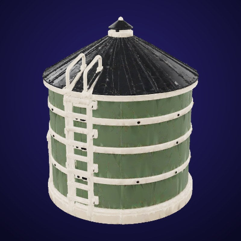 Little Green Silo - 3D Model