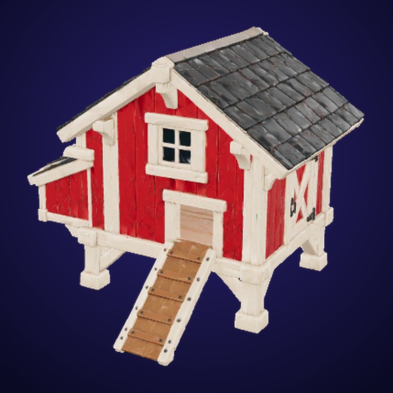 Little Red Barn Playhouse - 3D Model