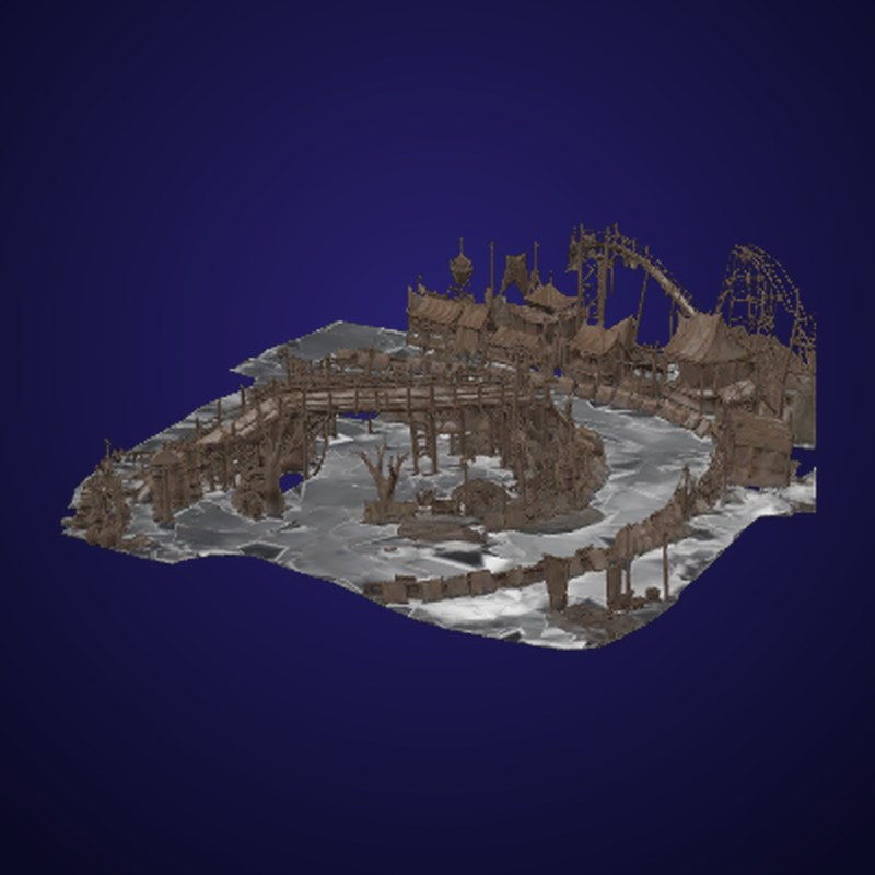 Midnight Carnival Ruins - 3D Model