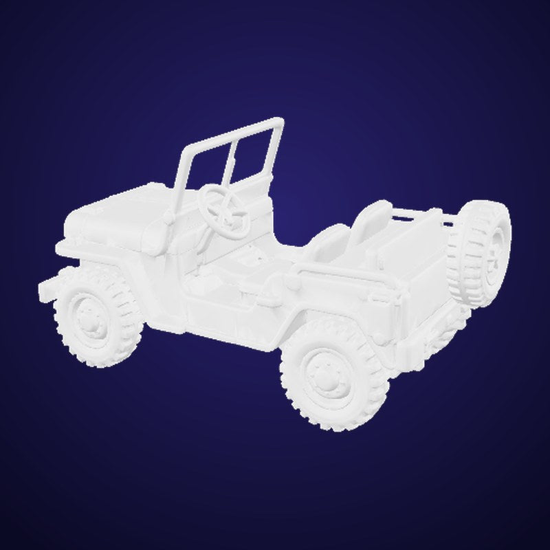 Olive Toy Jeep - 3D Model