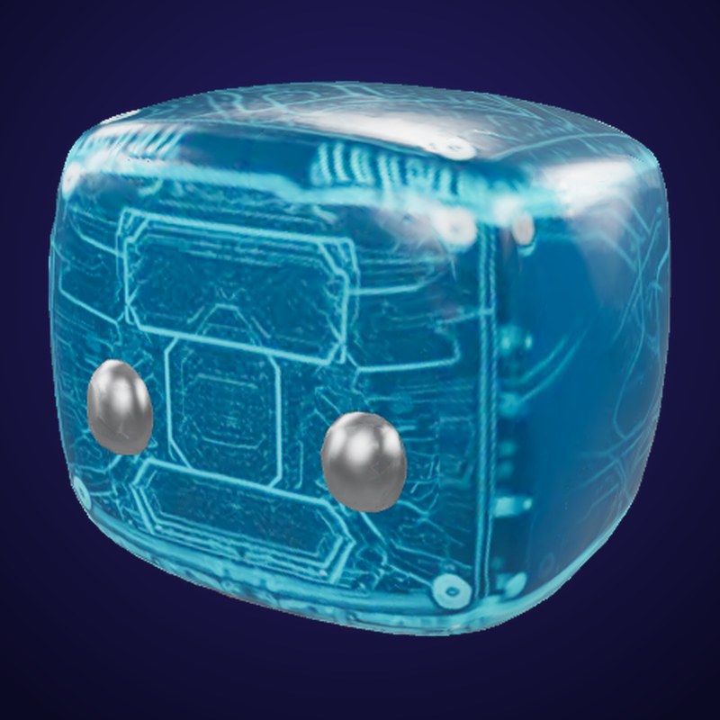 Tech Cyber Circuit Cube - 3D Model