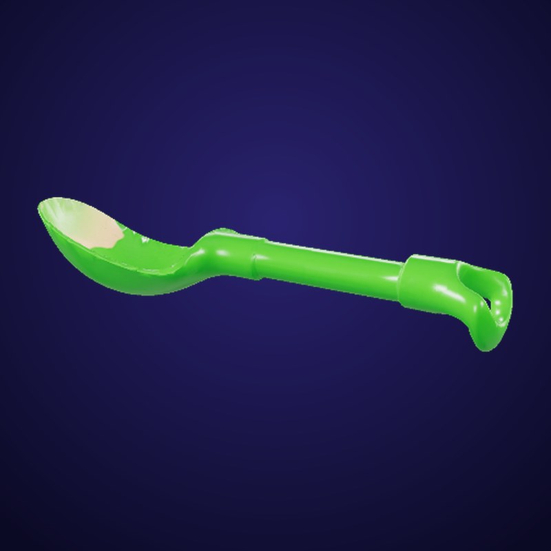 Toy sand shovel (green) - 3D Model