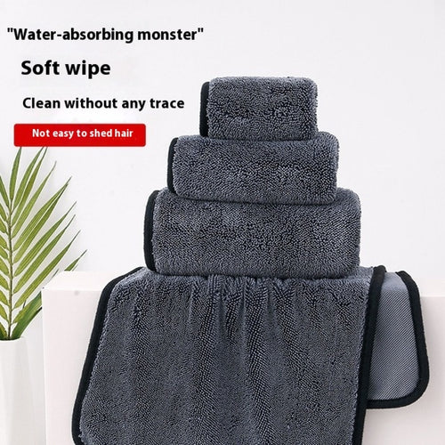 3-Piece Microfiber Car Detailing Towel Set